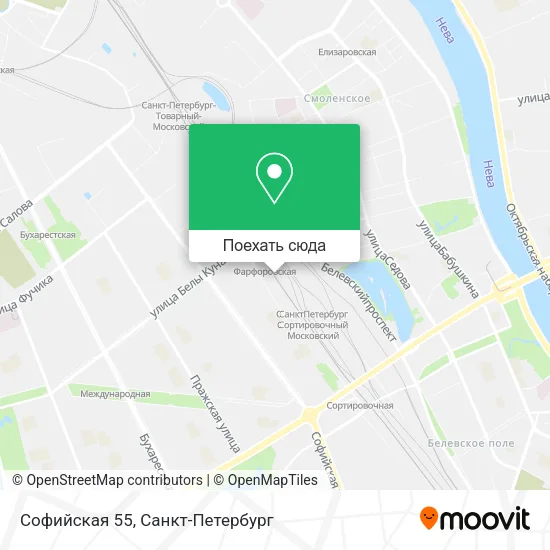 Карта Софийская 55