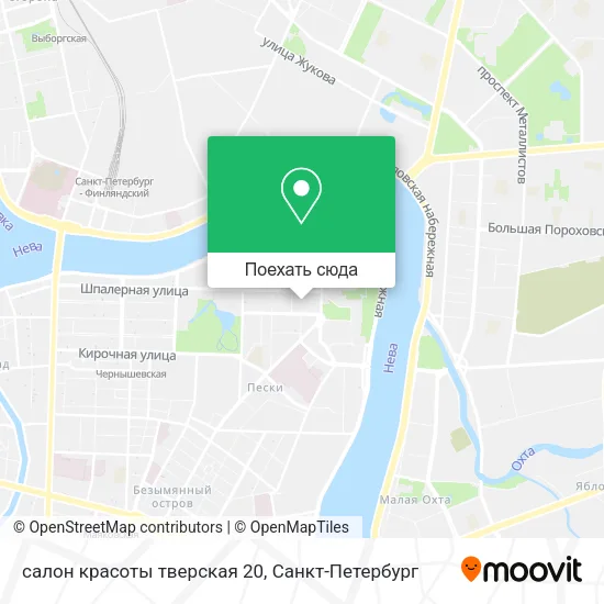 Карта салон красоты тверская 20