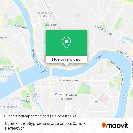 Карта Санкт-Петербургский музей хлеба