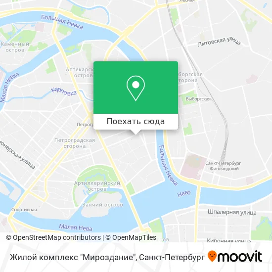 Карта Жилой комплекс "Мироздание"