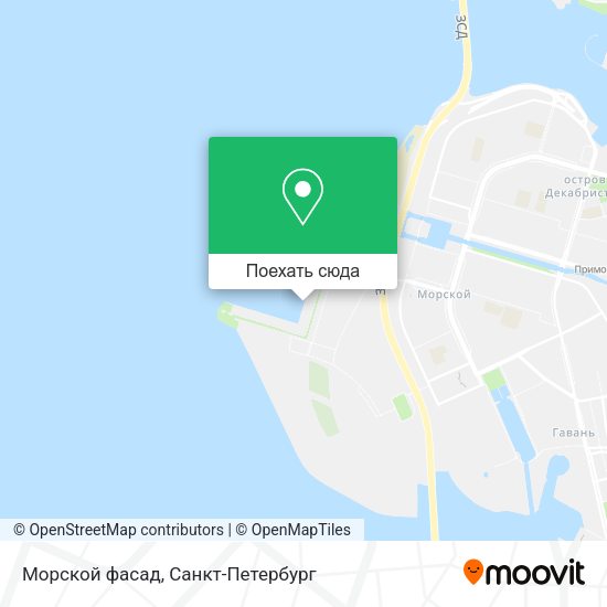 Карта Морской фасад