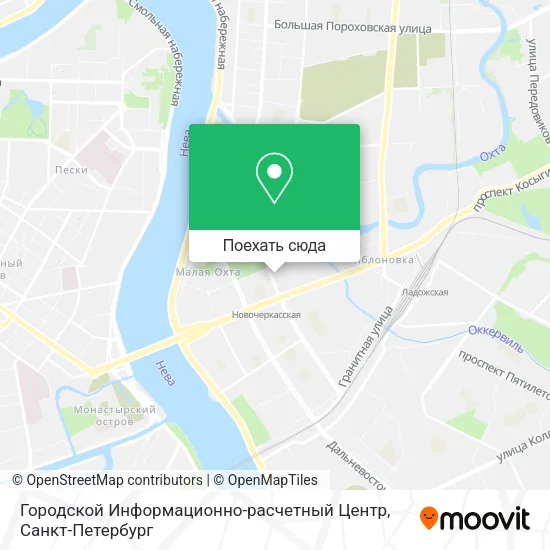 Карта Городской Информационно-расчетный Центр