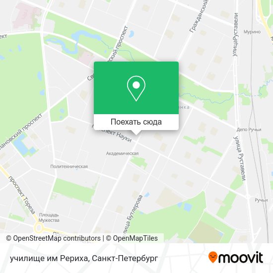 Карта училище им Рериха