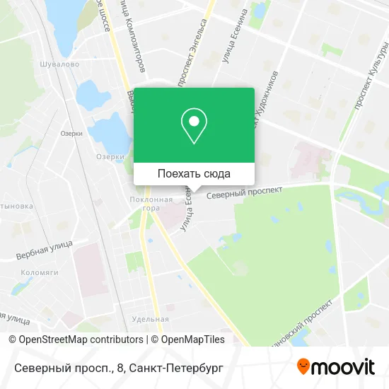 Карта Северный просп., 8