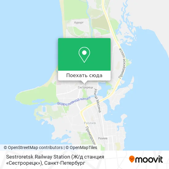Карта Sestroretsk Railway Station (Ж / д станция «Сестрорецк»)