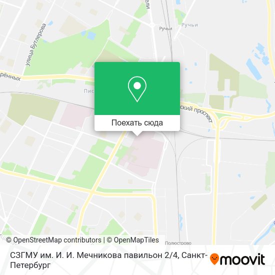 Карта СЗГМУ им. И. И. Мечникова павильон 2 / 4