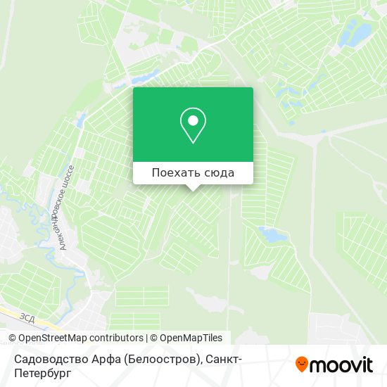 Карта Садоводство Арфа (Белоостров)