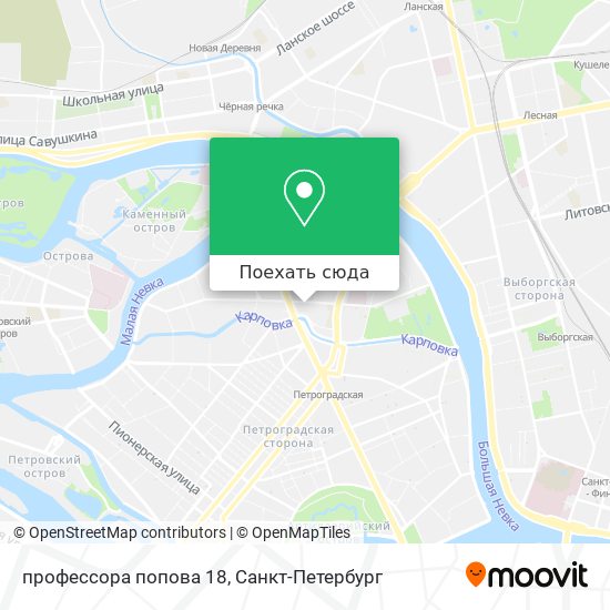 Карта профессора попова 18