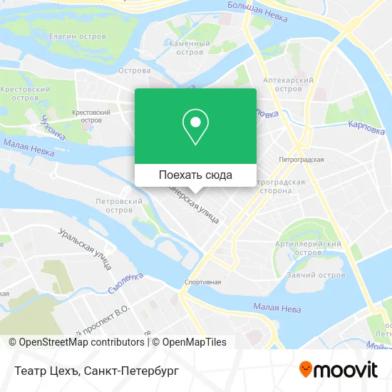 Карта Театр Цехъ