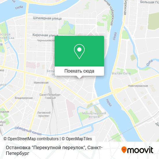 Карта Остановка "Перекупной переулок"