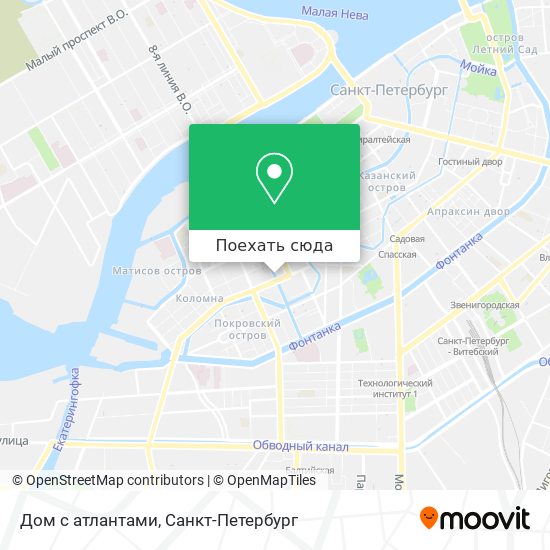 Карта Дом с атлантами