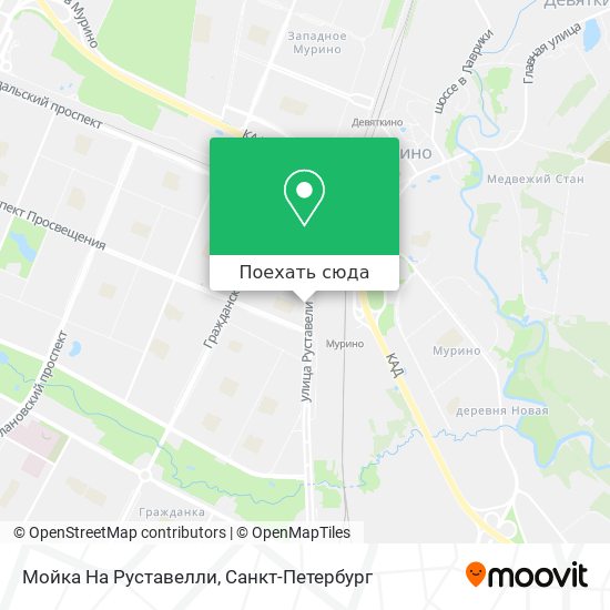 Карта Мойка На Руставелли