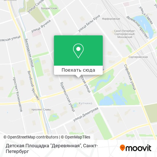 Карта Детская Площадка "Деревянная"