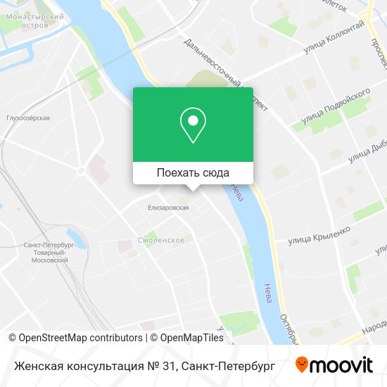 Карта Женская консультация № 31