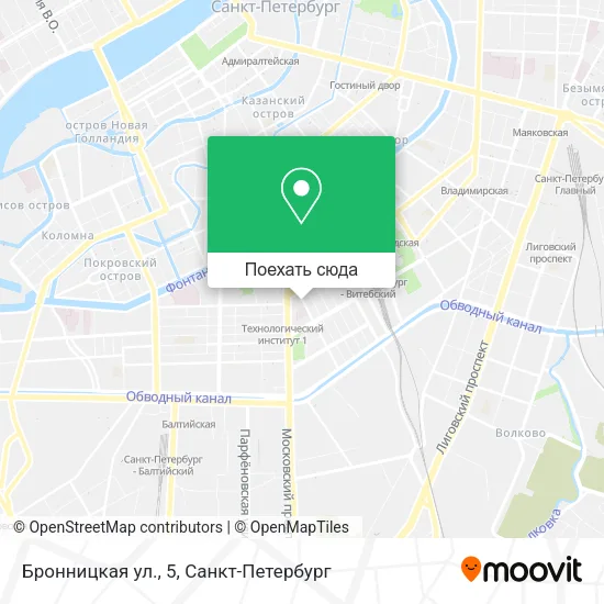 Карта Бронницкая ул., 5