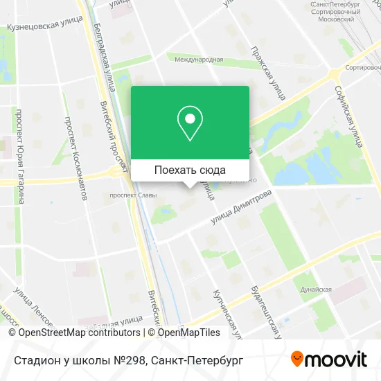 Карта Стадион у школы №298