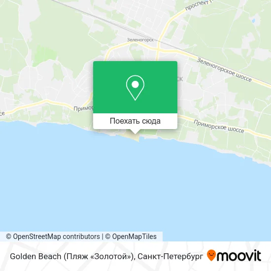 Карта Golden Beach (Пляж «Золотой»)