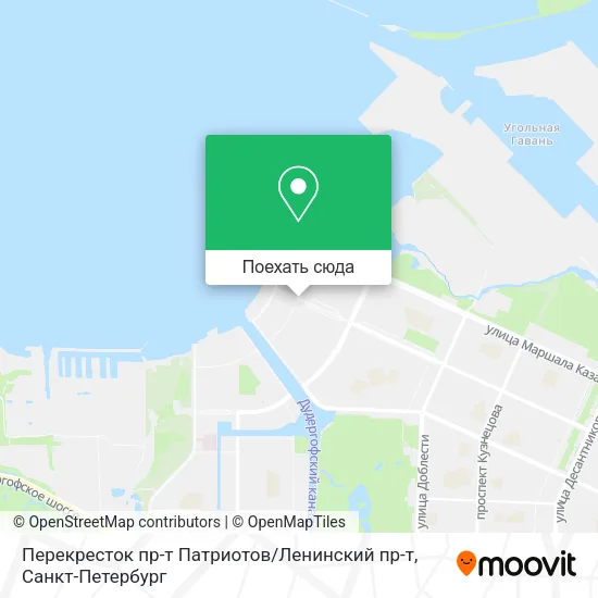Карта Перекресток пр-т Патриотов / Ленинский пр-т