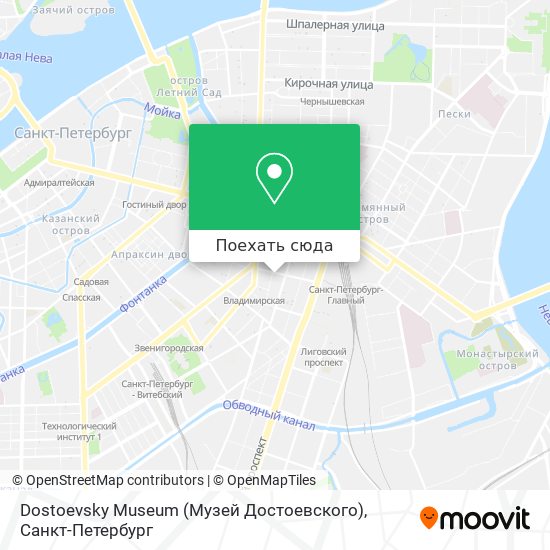 Карта Dostoevsky Museum (Музей Достоевского)