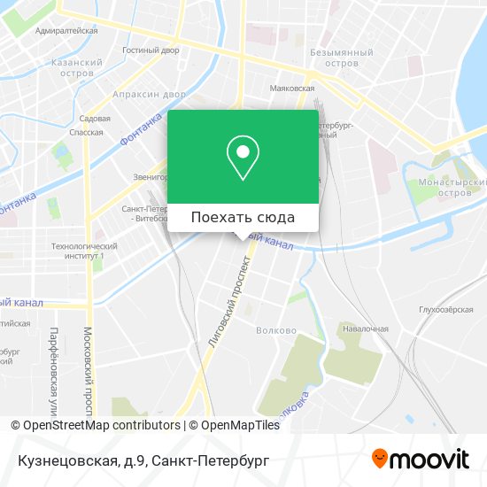 Карта Кузнецовская, д.9