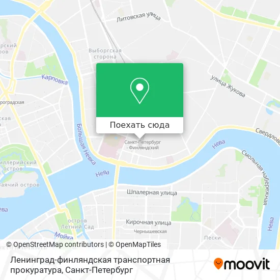 Карта Ленинград-финляндская транспортная прокуратура