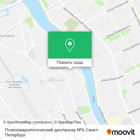 Карта Психоневрологический диспансер №9