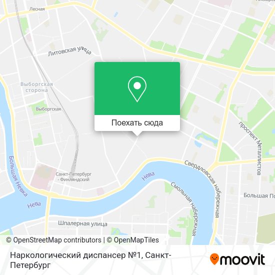 Карта Наркологический диспансер №1