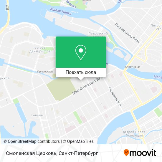 Карта Смоленская Церковь