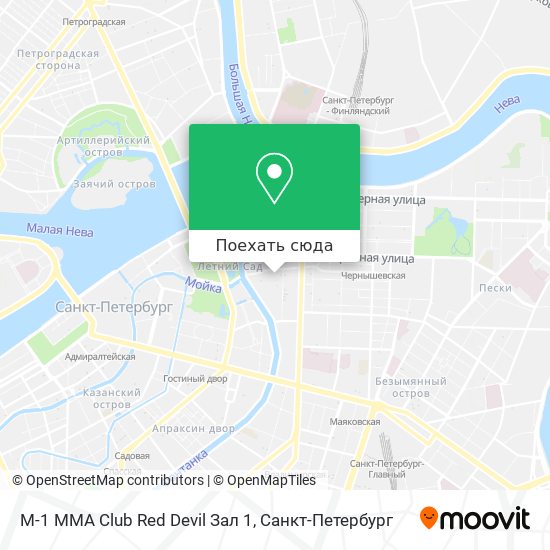 Карта M-1 MMA Club Red Devil Зал 1