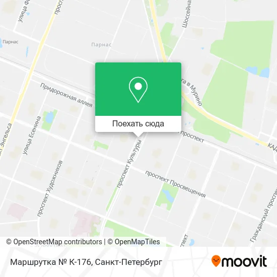 Карта Маршрутка № К-176