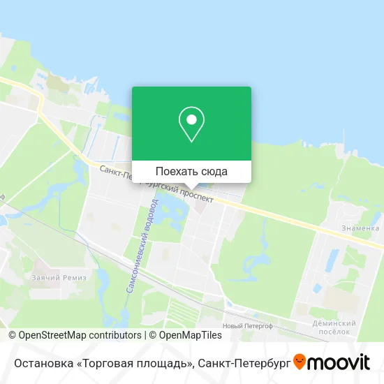 Карта Остановка «Торговая площадь»