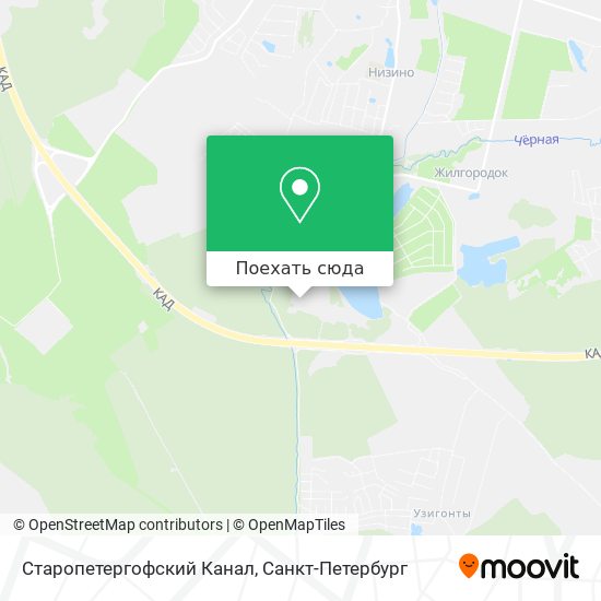 Карта Старопетергофский Канал