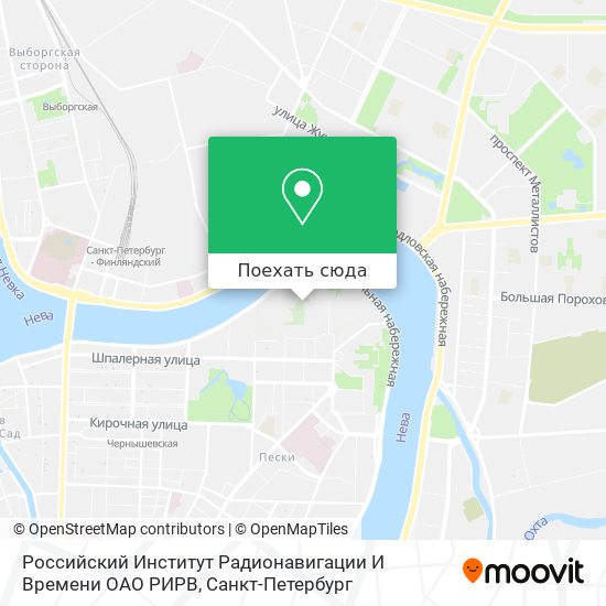 Карта Российский Институт Радионавигации И Времени ОАО РИРВ