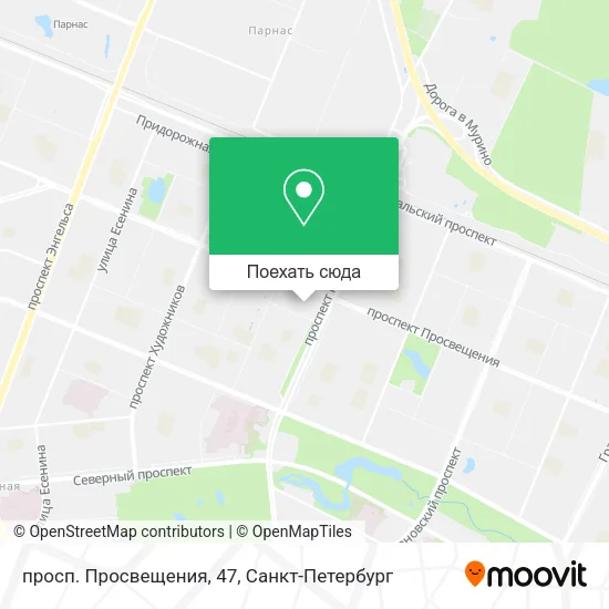 Карта просп. Просвещения, 47