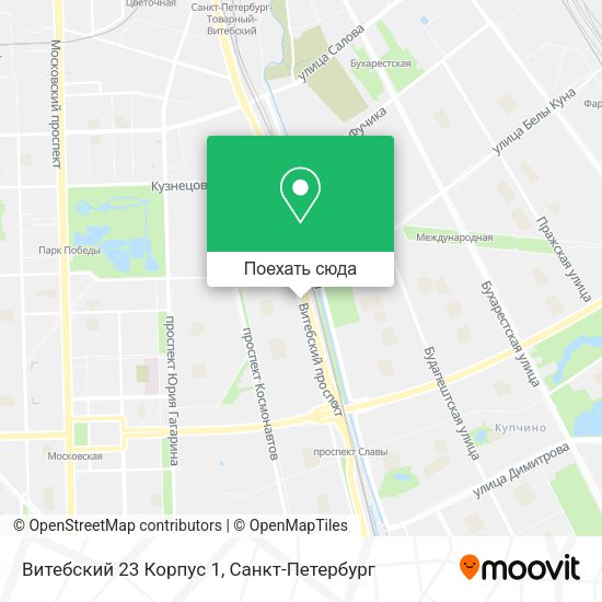 Карта Витебский 23 Корпус 1