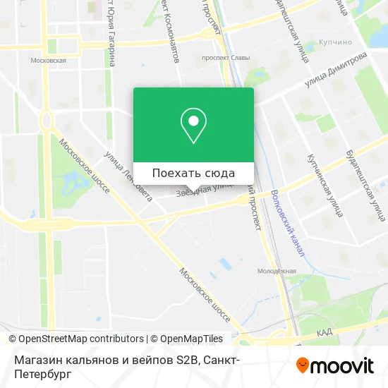 Карта Магазин кальянов и вейпов S2B