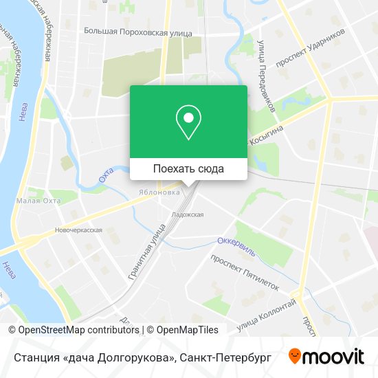 Карта Станция «дача Долгорукова»