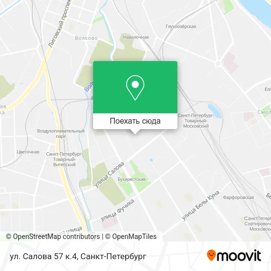 Карта ул. Салова 57 к.4