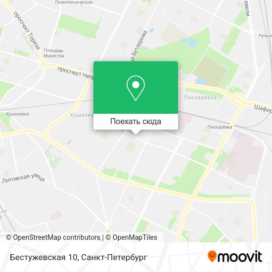 Карта Бестужевская 10