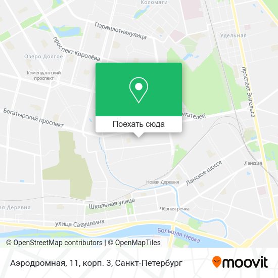 Карта Аэродромная, 11, корп. 3