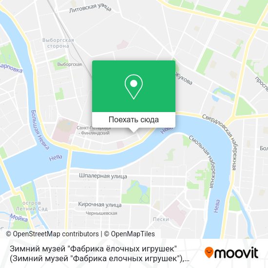 Карта Зимний музей "Фабрика ёлочных игрушек"