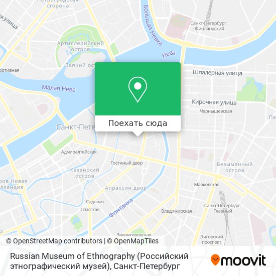 Карта Russian Museum of Ethnography (Российский этнографический музей)