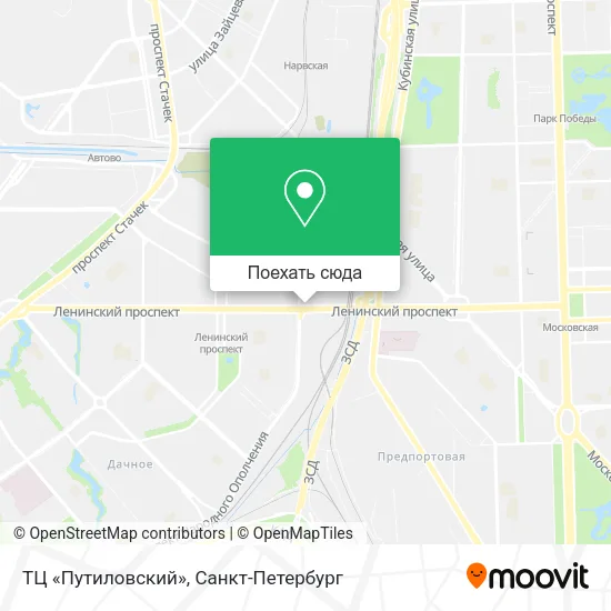 Карта ТЦ «Путиловский»