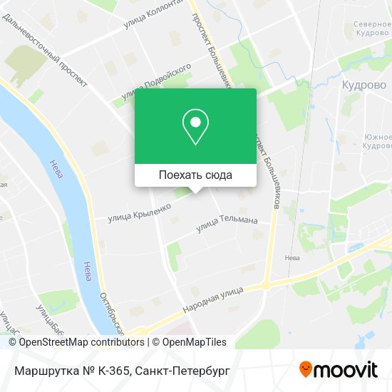 Карта Маршрутка № К-365