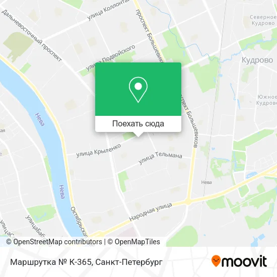 Карта Маршрутка № К-365