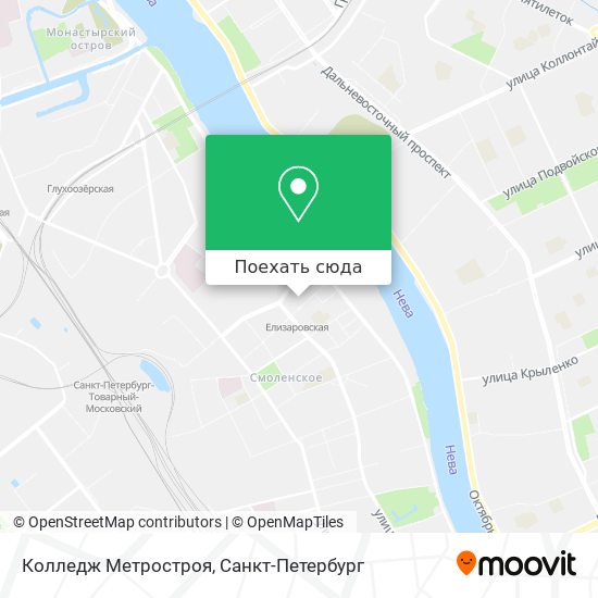 Карта Колледж Метростроя