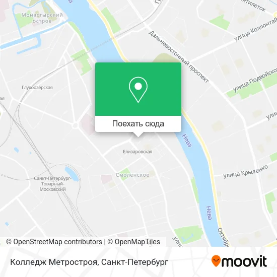Карта Колледж Метростроя