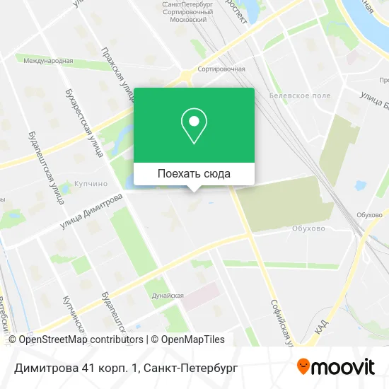 Карта Димитрова 41 корп. 1