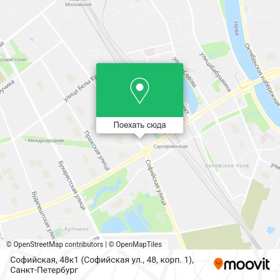 Карта Софийская, 48к1 (Софийская ул., 48, корп. 1)