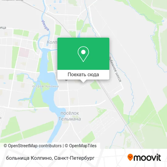 Карта больница Колпино